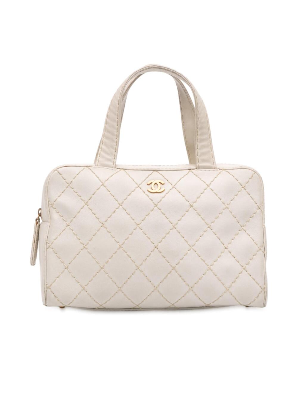 Chanel Cc Lambskin Wild Stitch Handbag #304169C11B